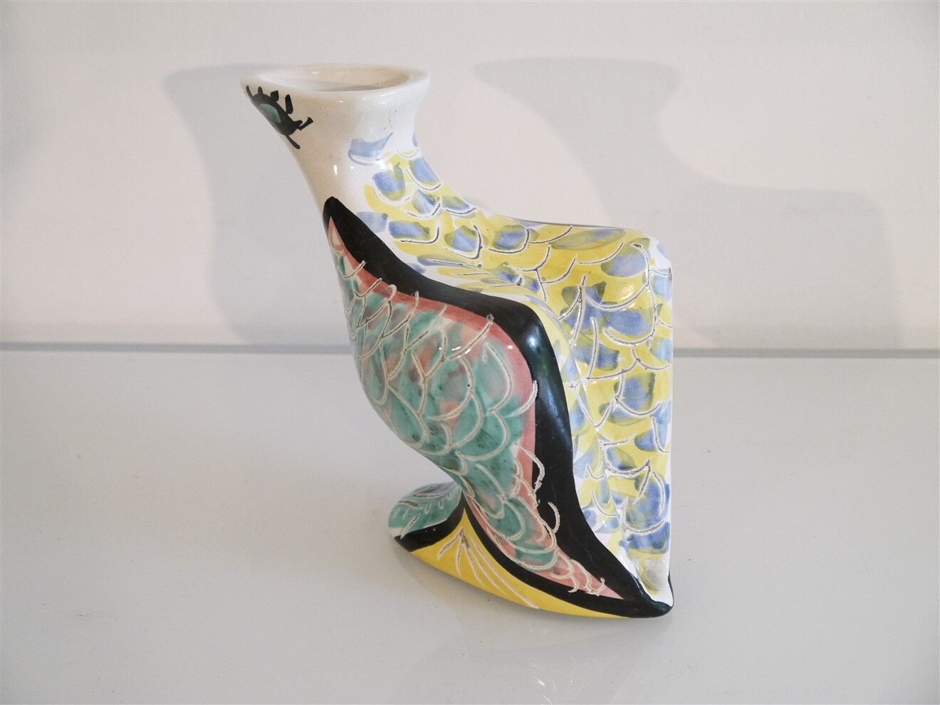 Zoomorphic vase in ceramic by Jacques Sagan, Vallauris 1960