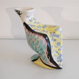 Zoomorphic vase in ceramic by Jacques Sagan, Vallauris 1960