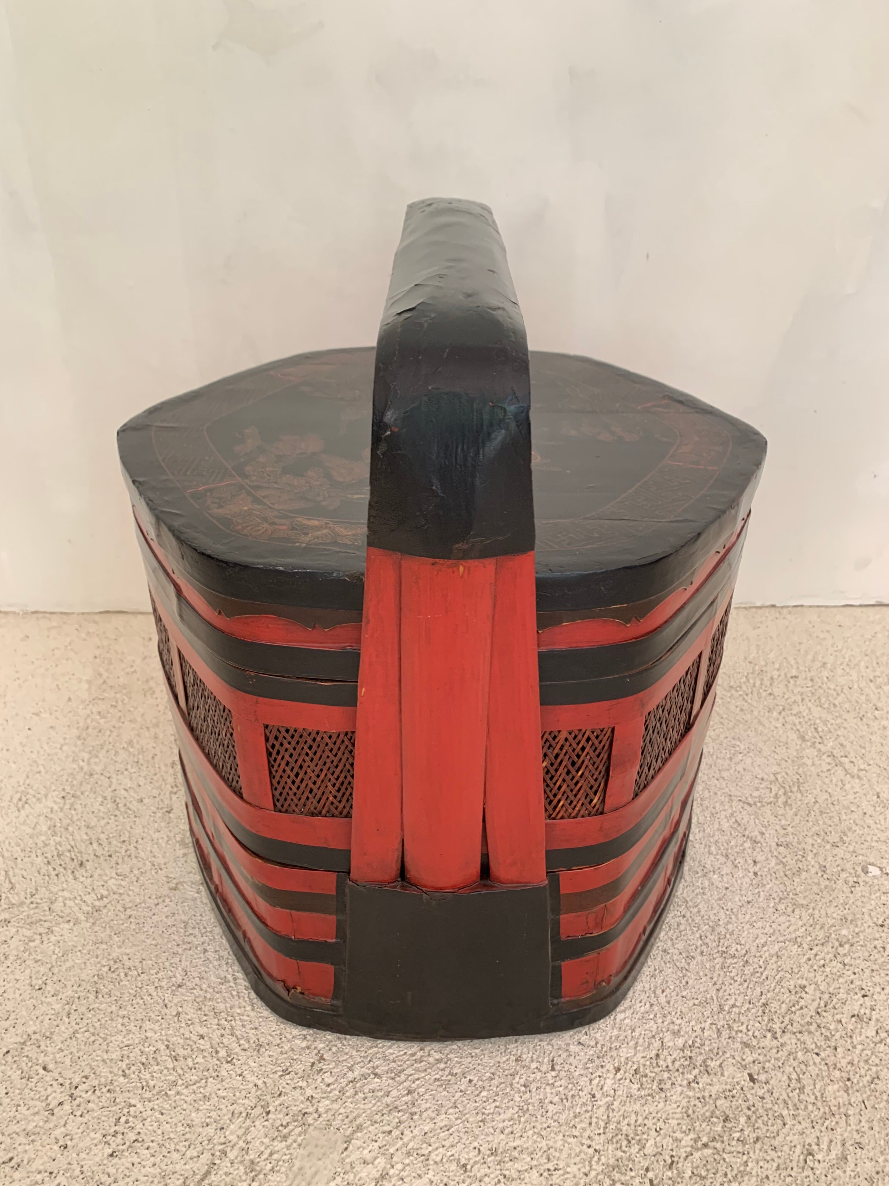 Chinese bamboo basket