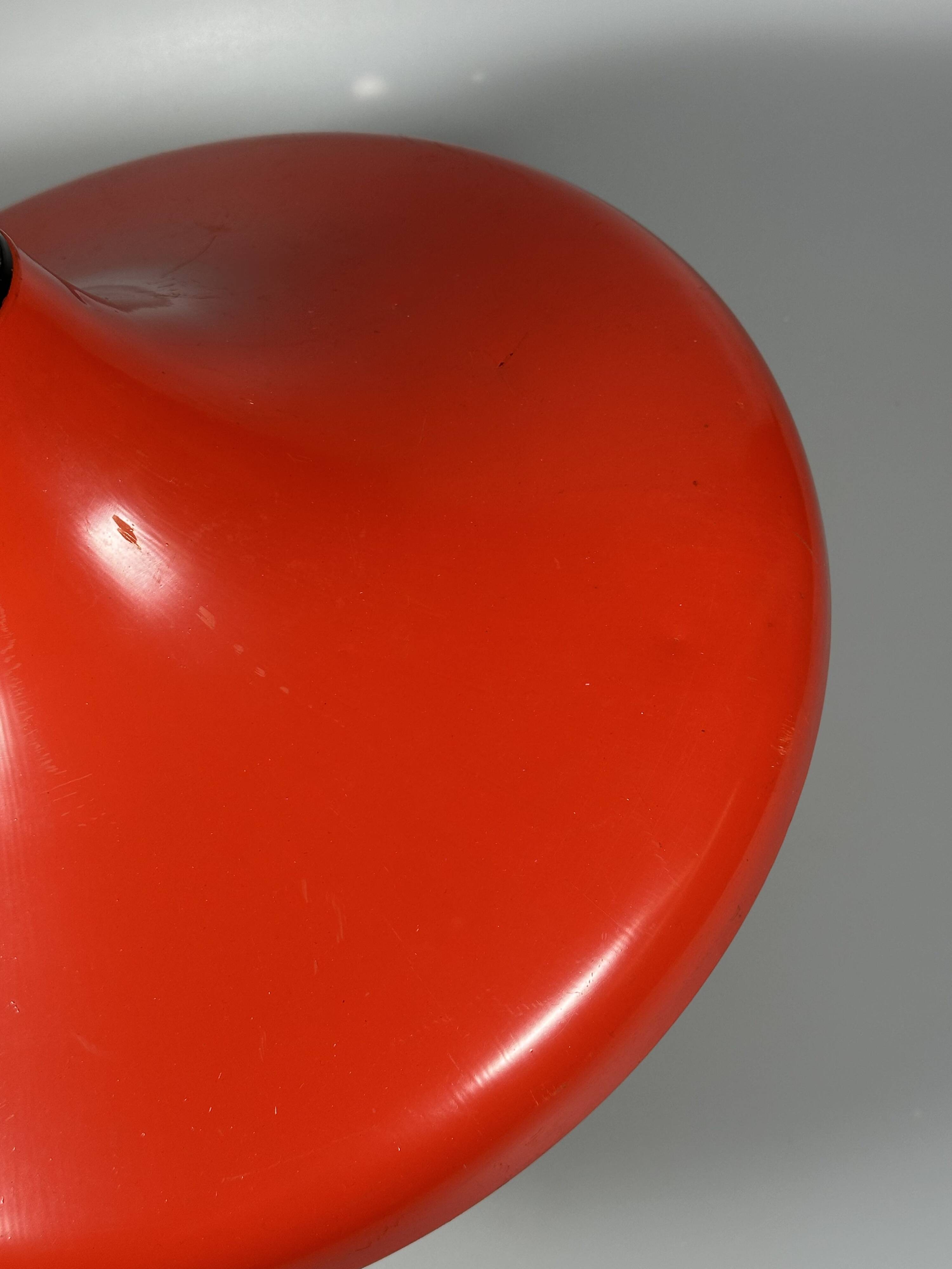 Lampe de plafond Erco Lightning des années 1960 et 1970 en aluminium métallique