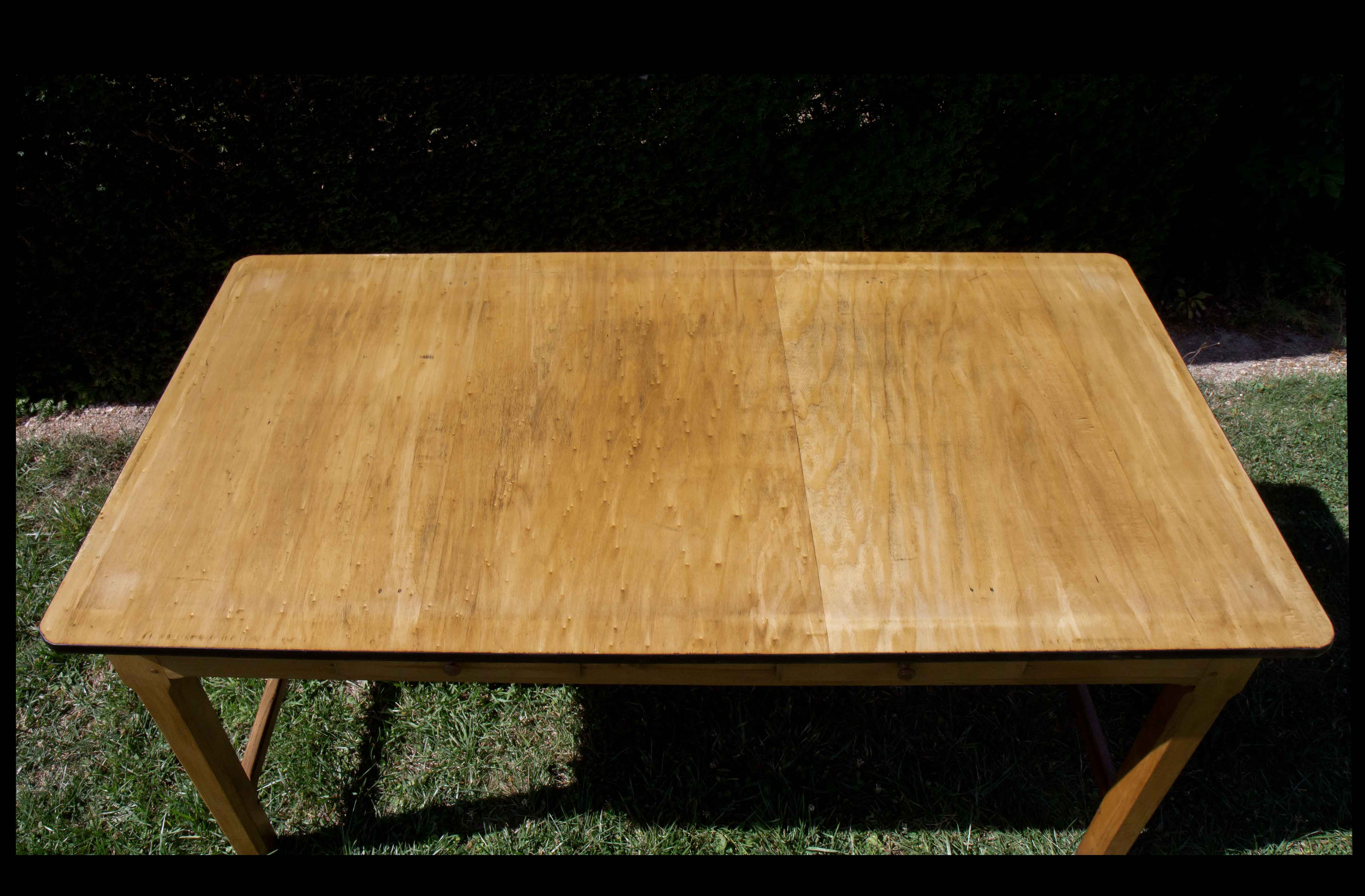 Large farm table year 50, 6 drawers