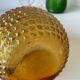 Carafe Empoli amber relief diamond tips