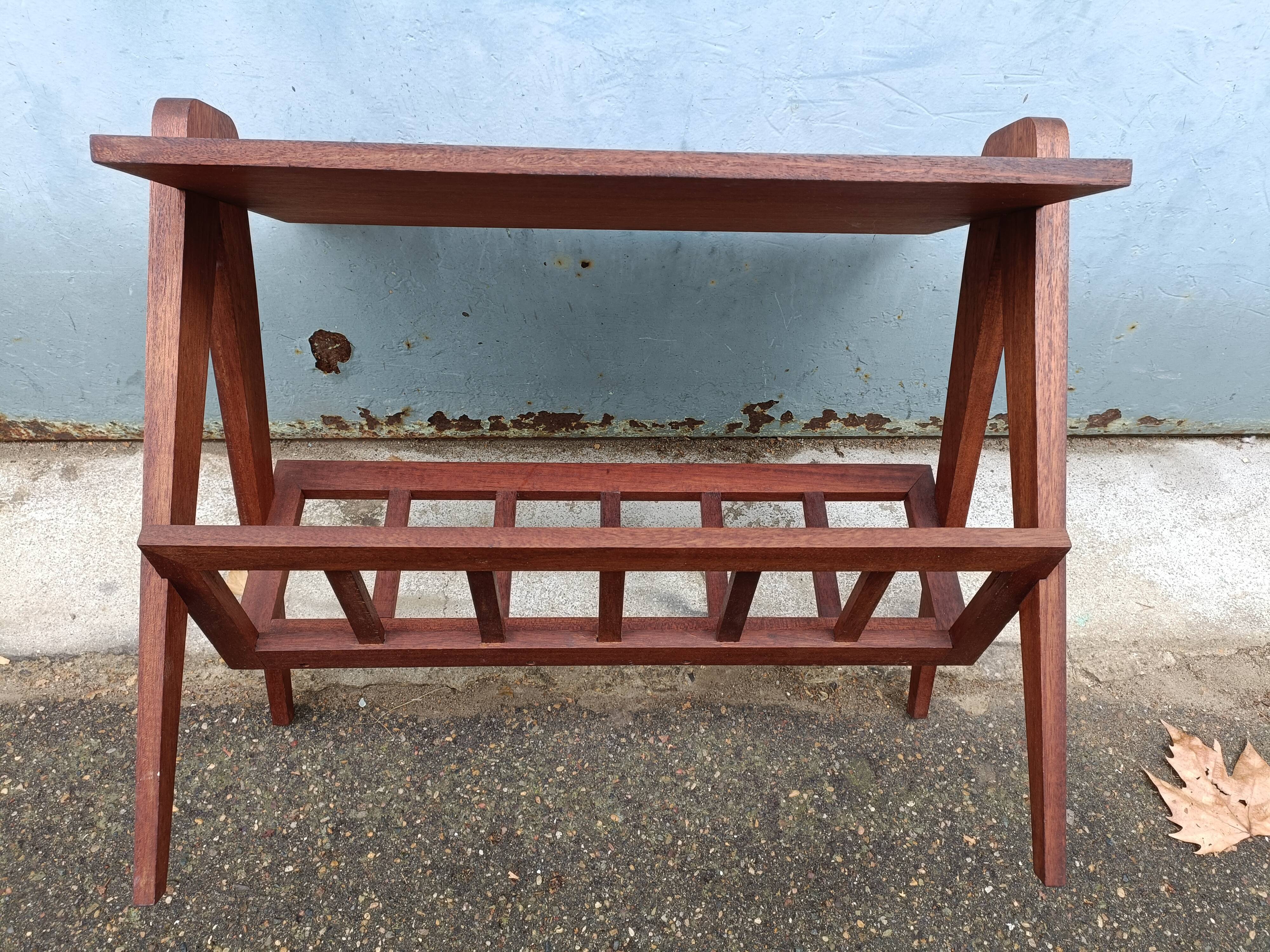 Teak magazine holder 60s