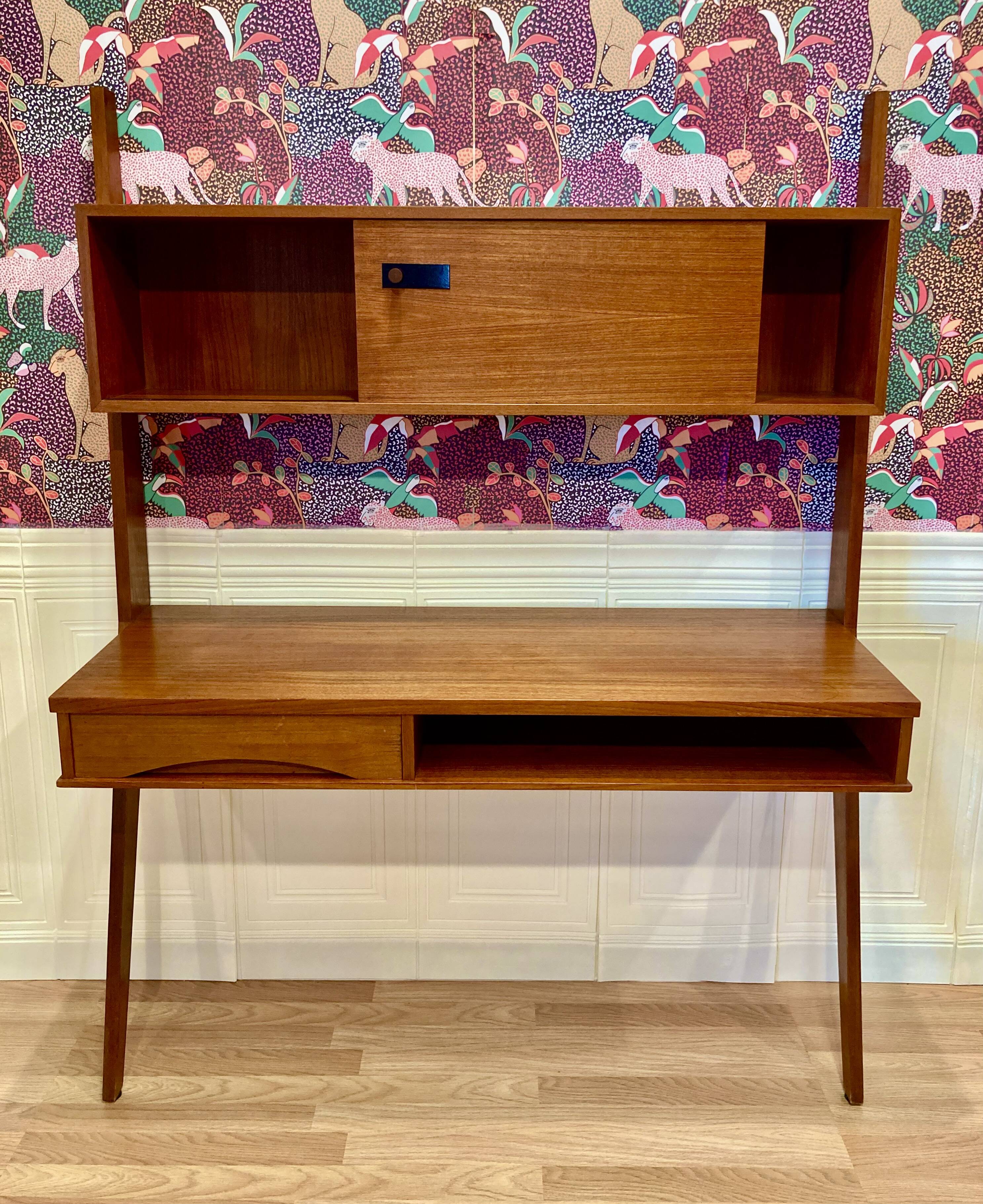 Elegant 1950s Scandinavian design desk.