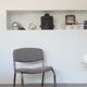 Chauffeuse fauteuil design vintage des années 70 bouclette