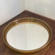 Miroir circulaire en plastique, brun fumé, années 70