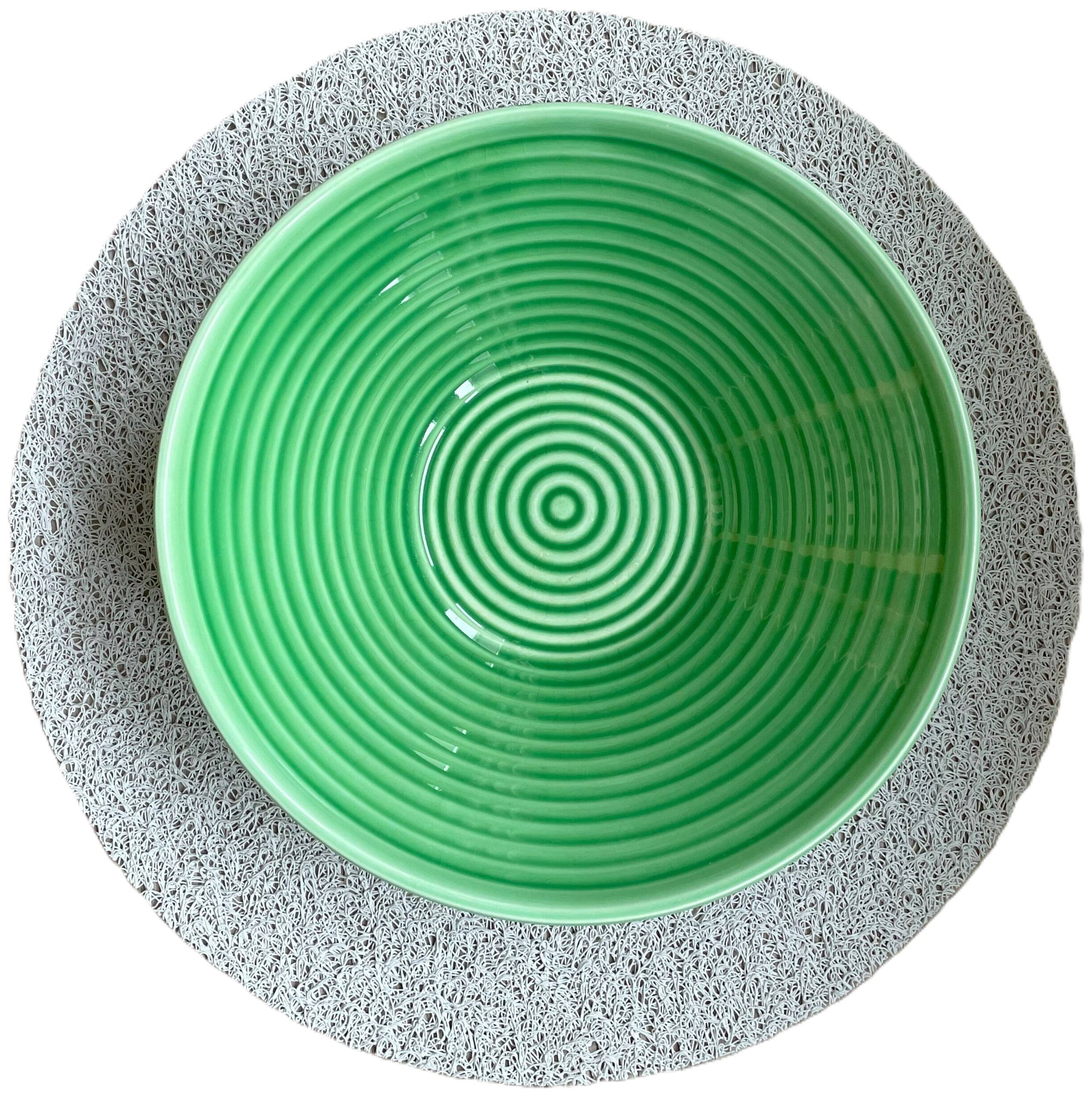 Old earthenware salad bowl from SARREGUEMINES