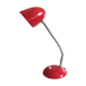 Lampe bauhaus métal laqué rouge&flexible chromé/c1950/design vintage
