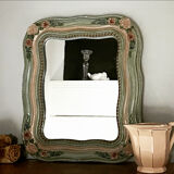 Antique mirror with roses