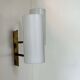 Vintage double wall light, brass and Perspex, Italy 1970