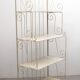 1950s shelf in metal Shabby Chic