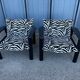Pair of vintage zebra armchairs – 80s design spirit