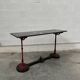 Late 19th century console in cast iron and marble