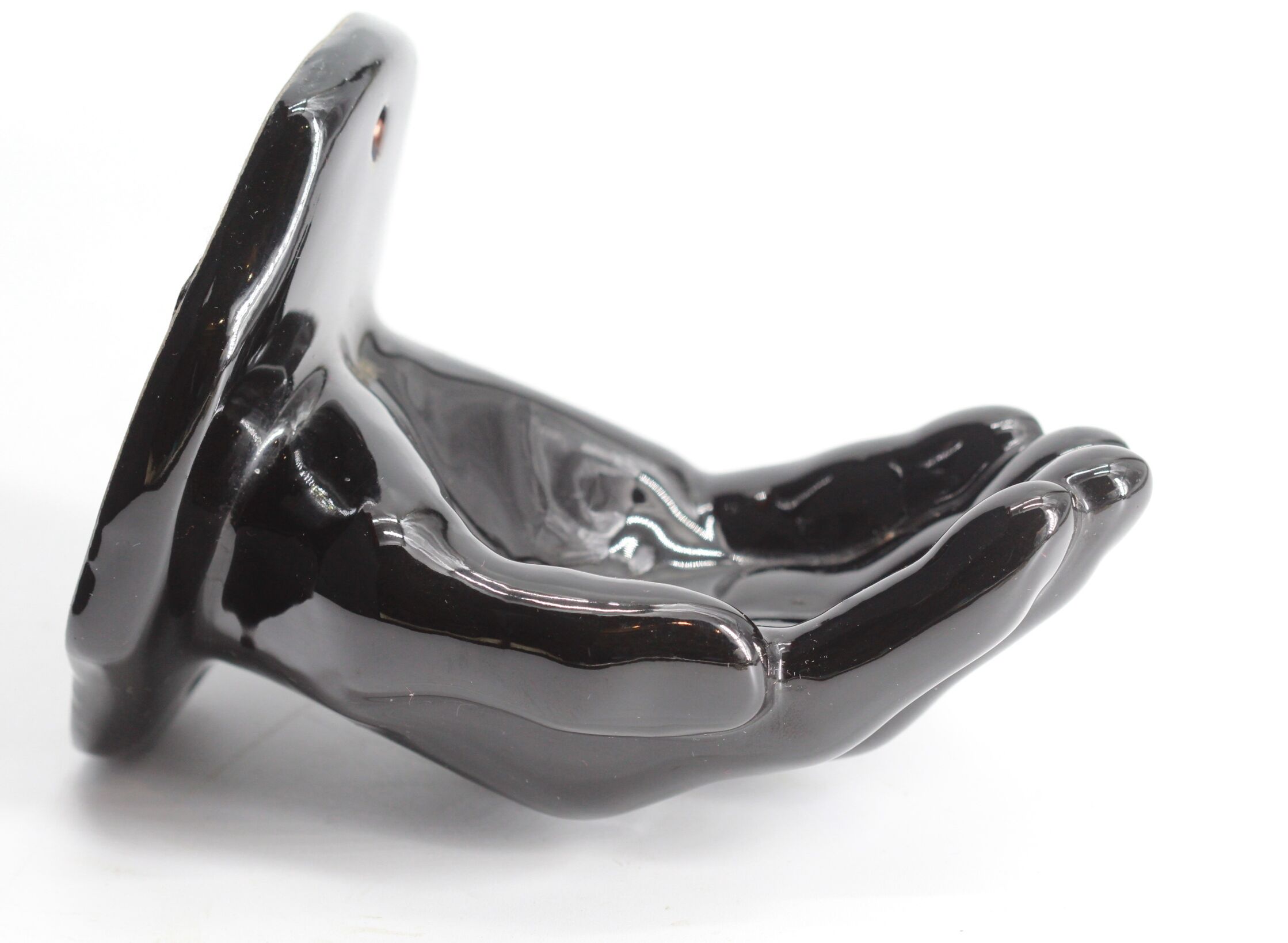 Black hand soap holder