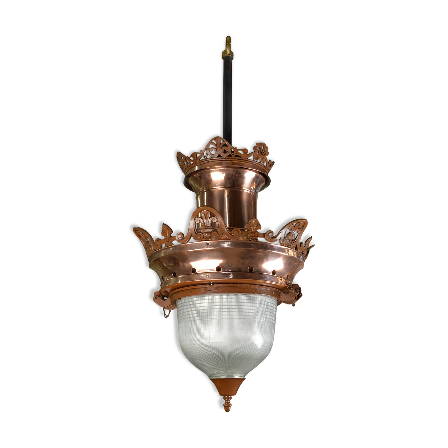 Copper chandelier
