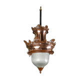 Copper chandelier