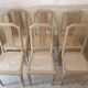 6 chaises cannées art déco rénovées