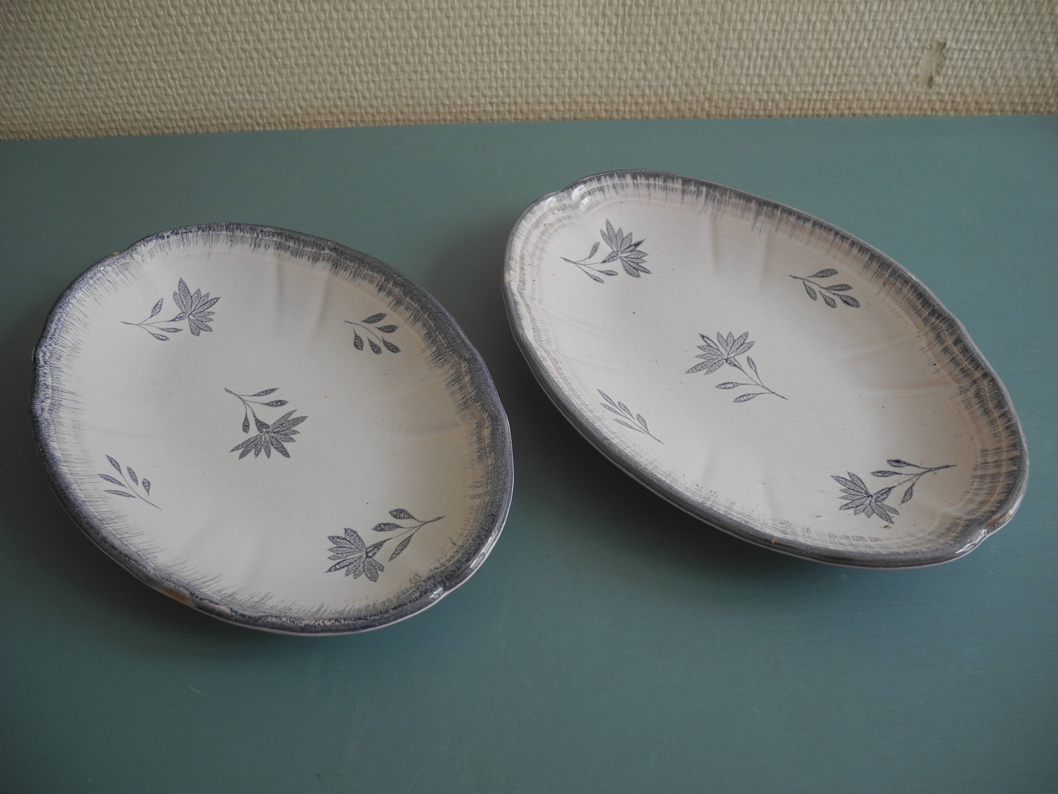 Niderviller faience dishes vintage French art table