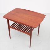 Scandinavian side table in solid teak