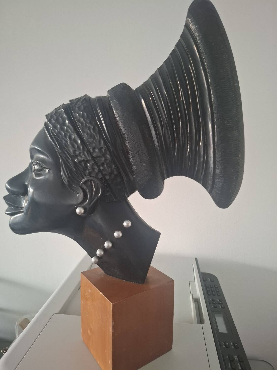 Portrait of an African woman tribal art