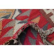 1970s Vintage Turkish Oushak Handmade Wool Cotton Pink Runner Rug 100x322