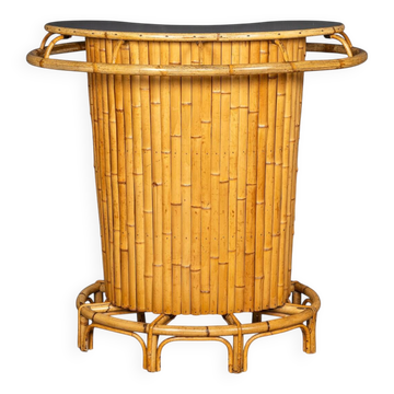 20thc italian standing bamboo tiki bar c.1960