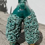 Spaghetti Green Ceramic Poodle Dog