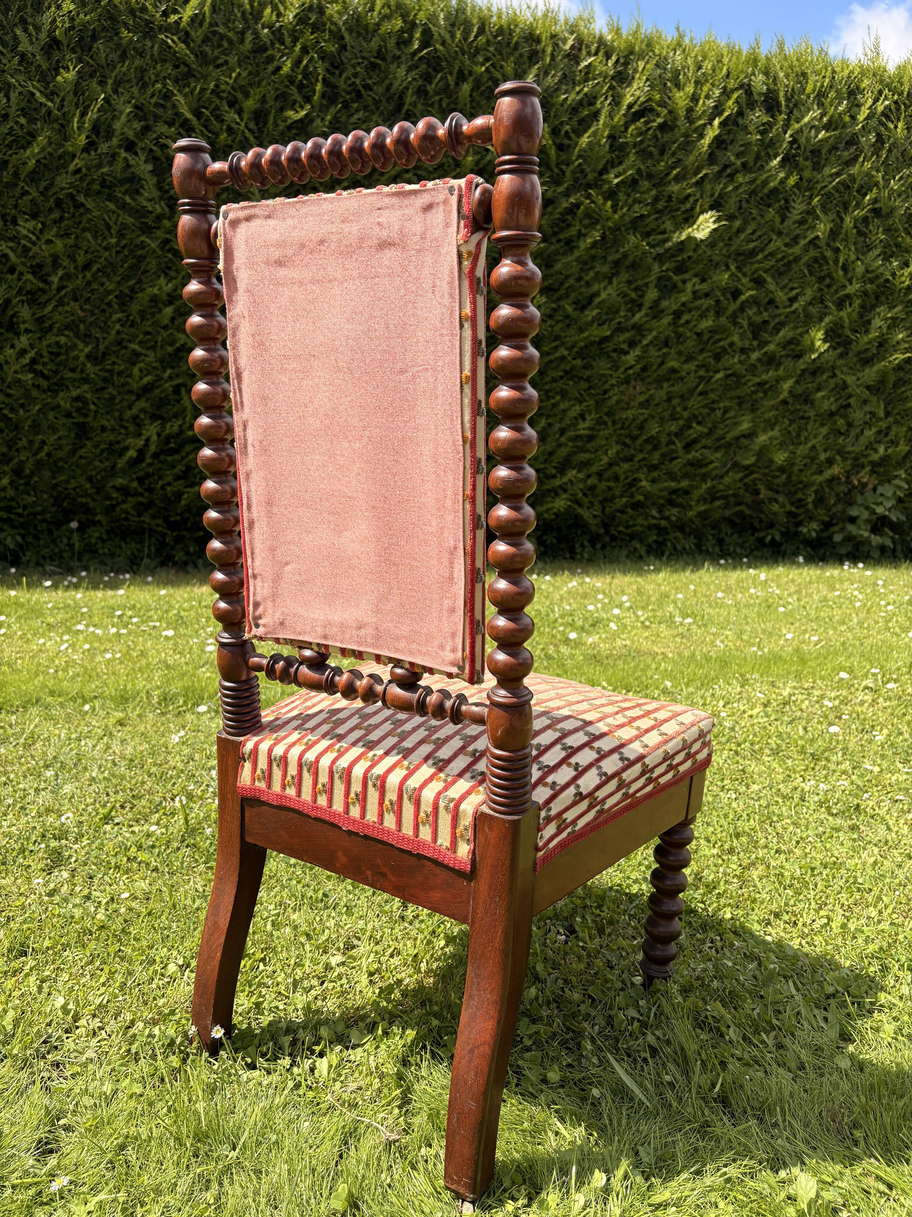 Napoleon III turned wood chair