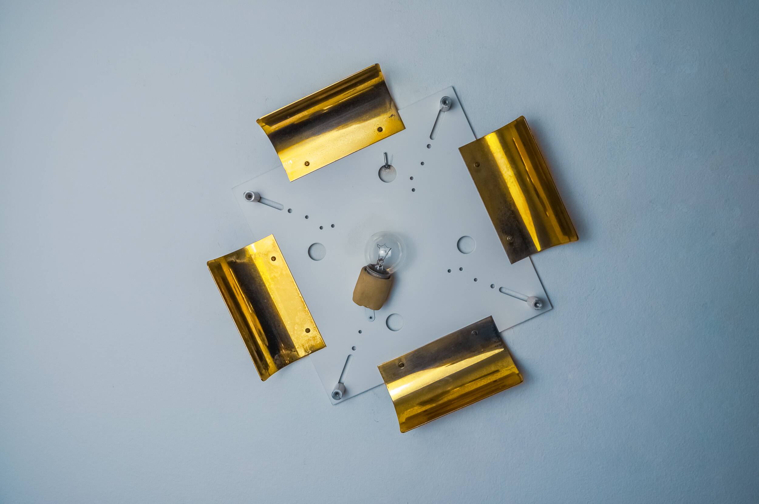 XL frosted wall light by Kalmar, Murano glass, Austria, 1970