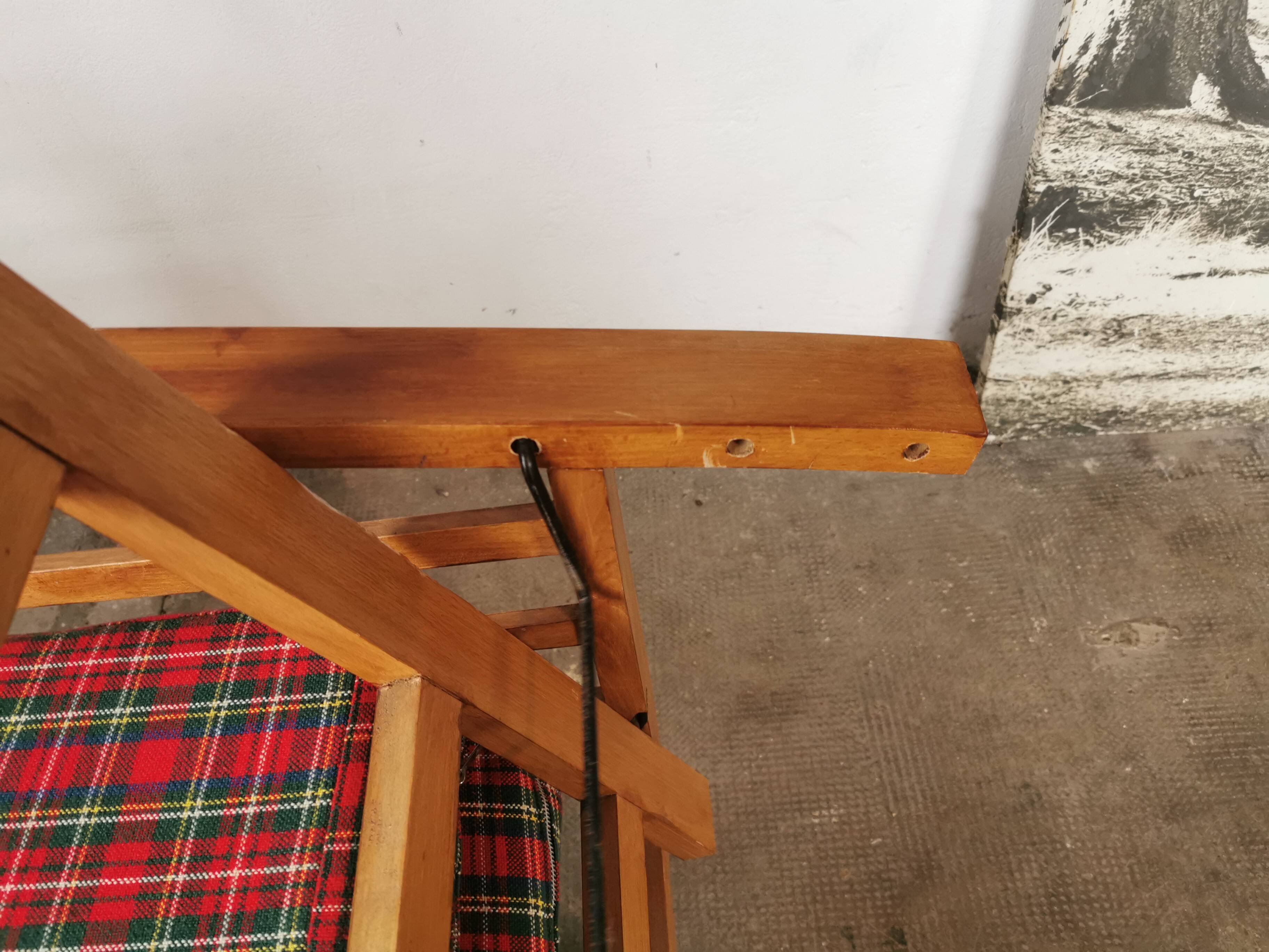 Vintage Scottish reclining armchair 1960s