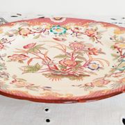 Assiette à dessert en porcelaine décor Minton 216, Sarreguemines