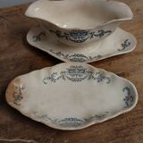 Longchamp sauce boat and saucer