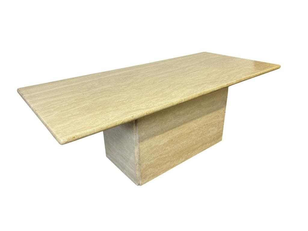 Table basse vintage en pierre