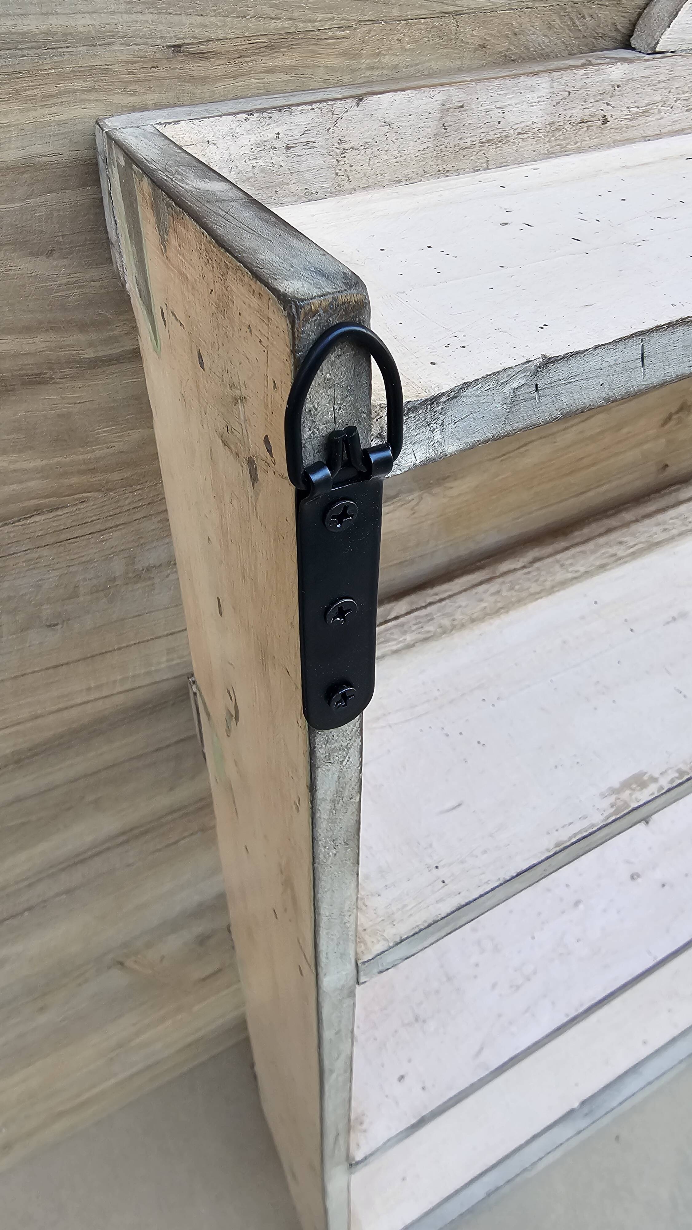 Burmese teak wall shelf
