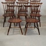 Series of 8 bistro chairs