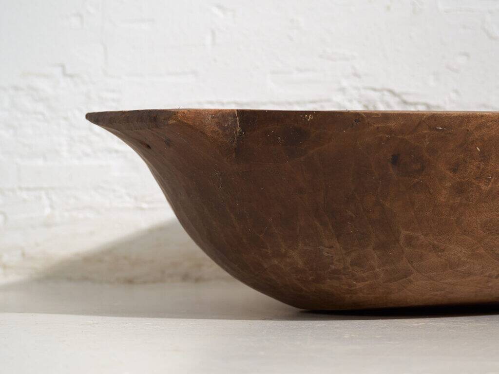 Antique solid wood bowl (c.1900) #27