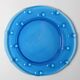 Plat en verre cobalt vintage : pièce maîtresse du milieu du siècle, Borgonovo Italie