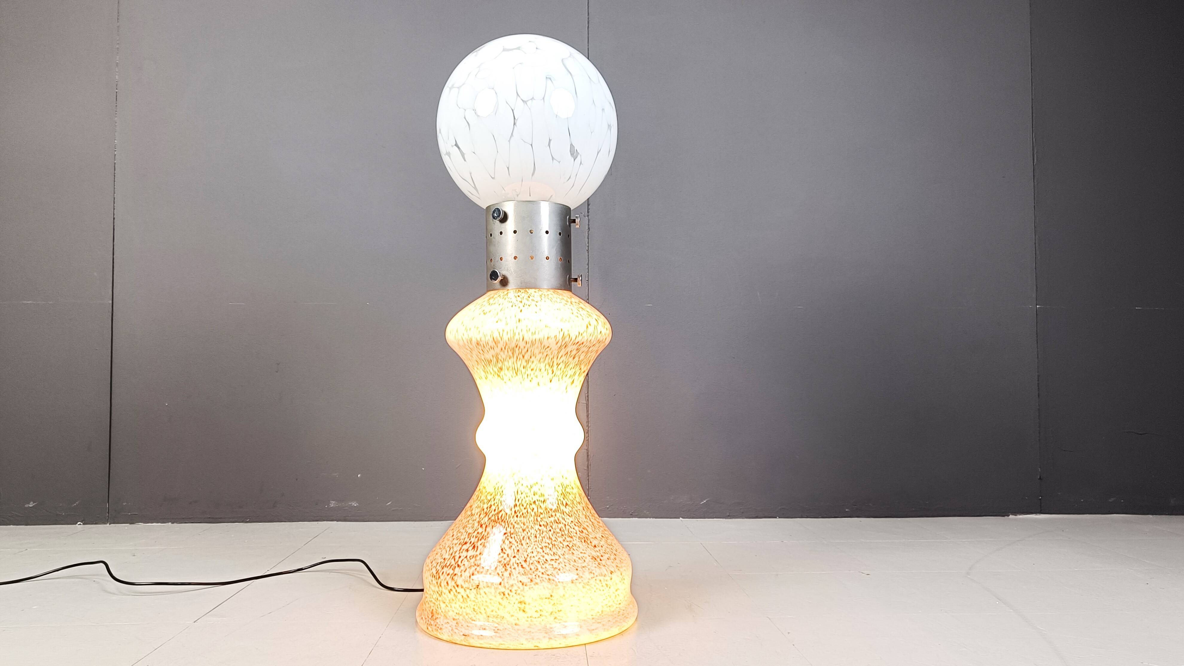 Vintage floor lamp by Mazzega, 1960s