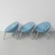 Set de 3 chaises Turtle Club by Matteo Thun pour Sedus