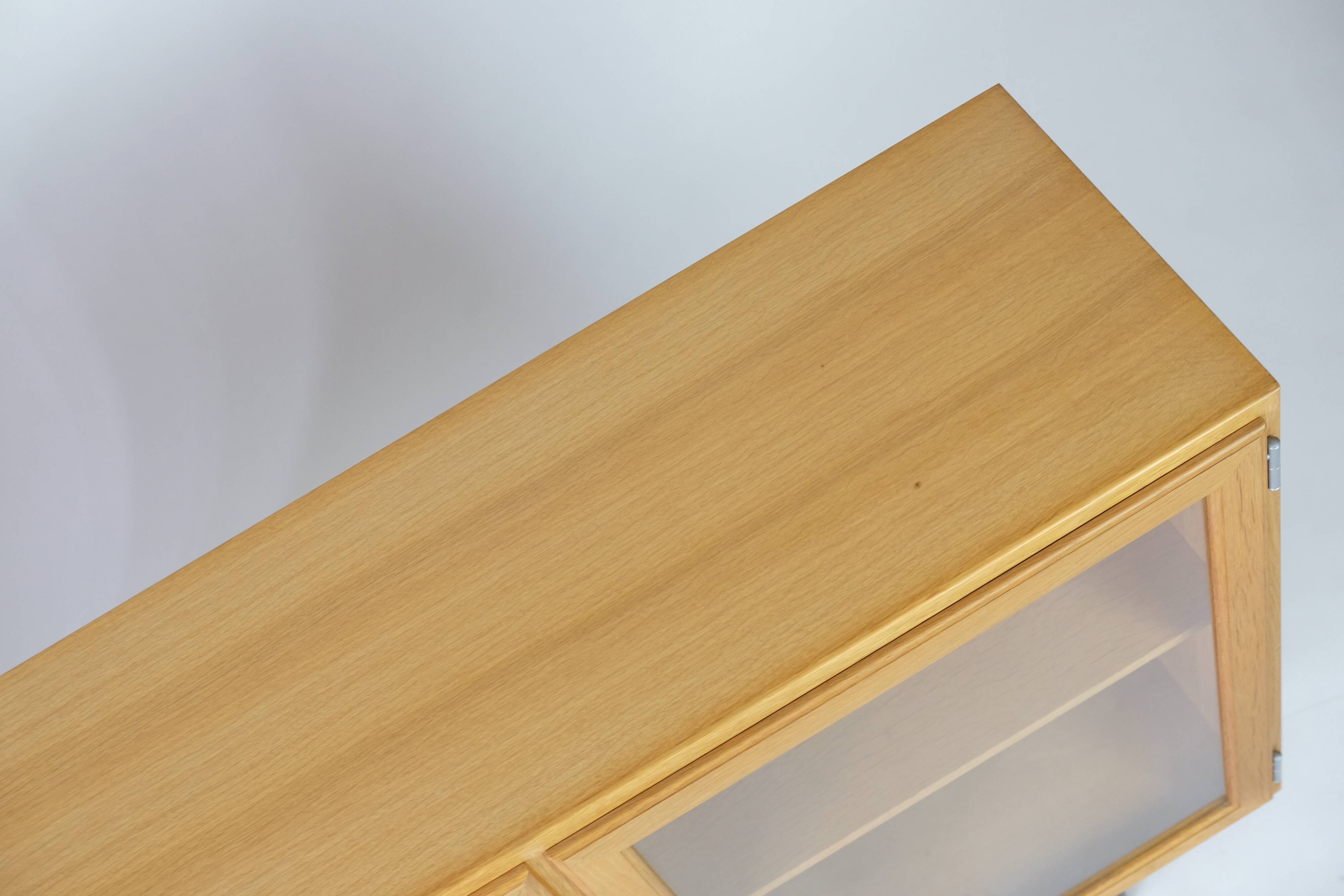 Vintage Sideboard Vitrine Eiche Danish Design 70er Dänisch 70s