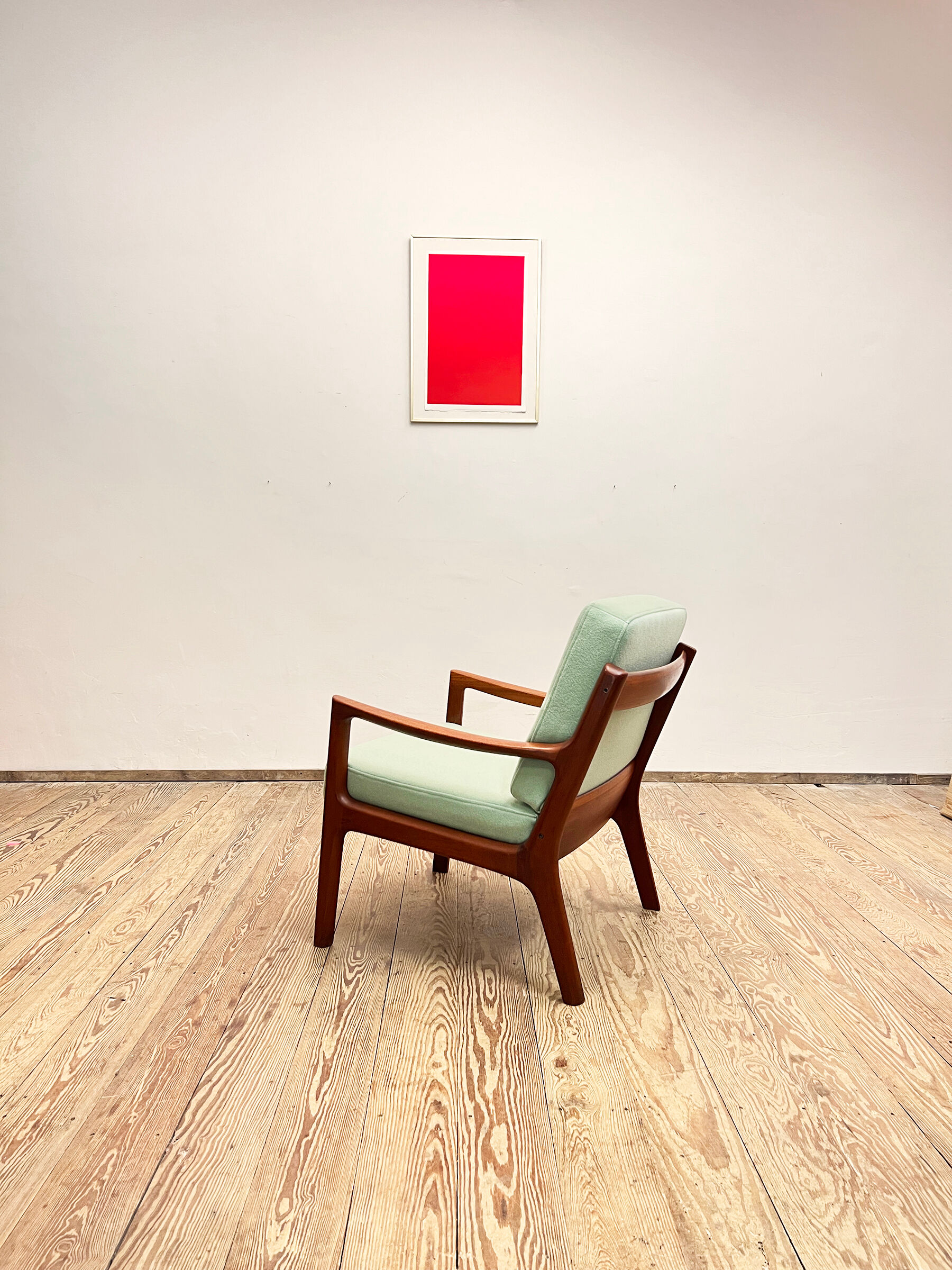 Teak armchair or easy chair by Ole Wanscher for France & Son, Mid Century Modern Danish Design, 1950er