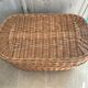 Vintage wicker chest 85 cm