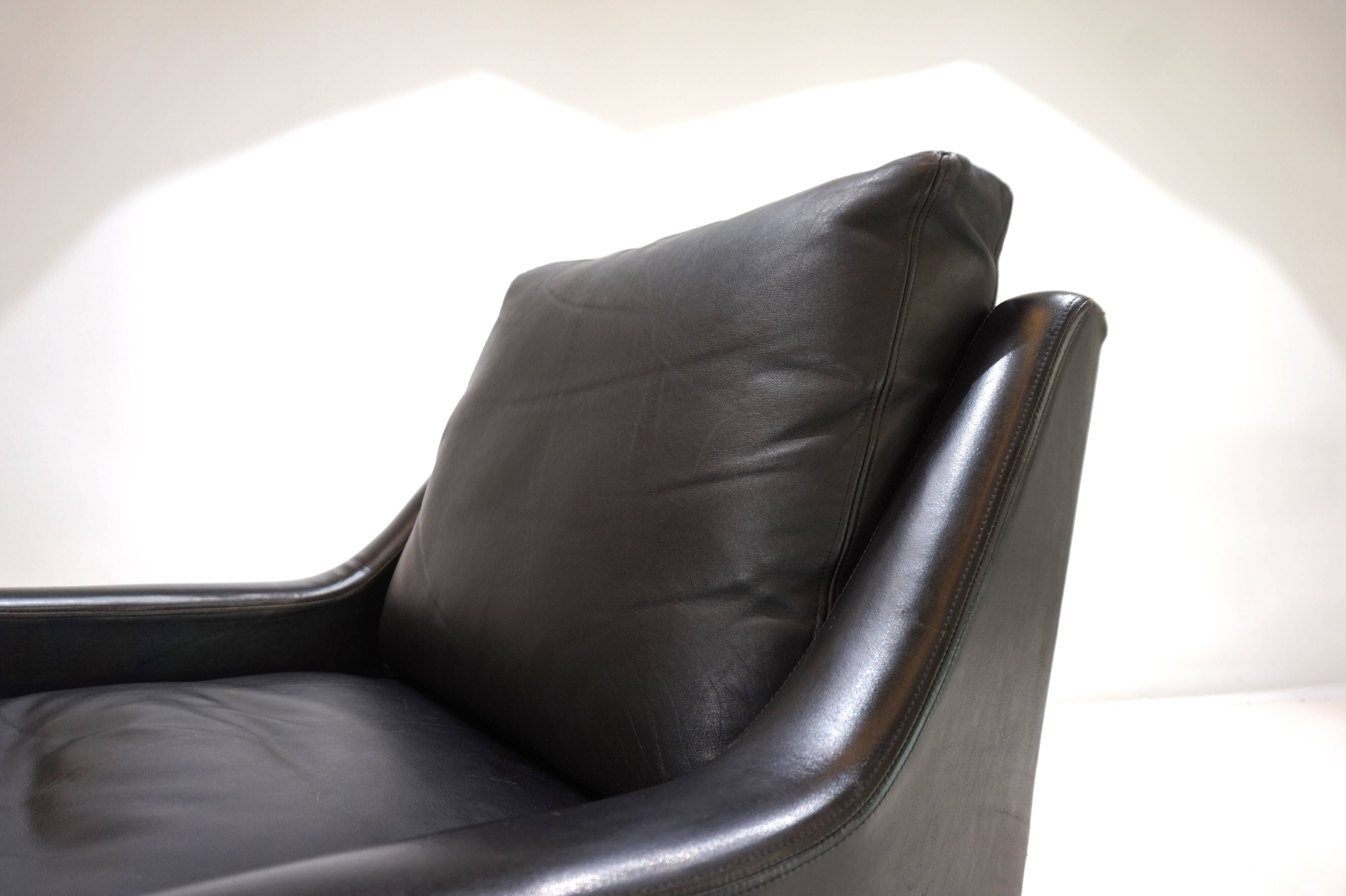 Kill International leather armchair by Rudolf Bernd Glatzel, 1960s