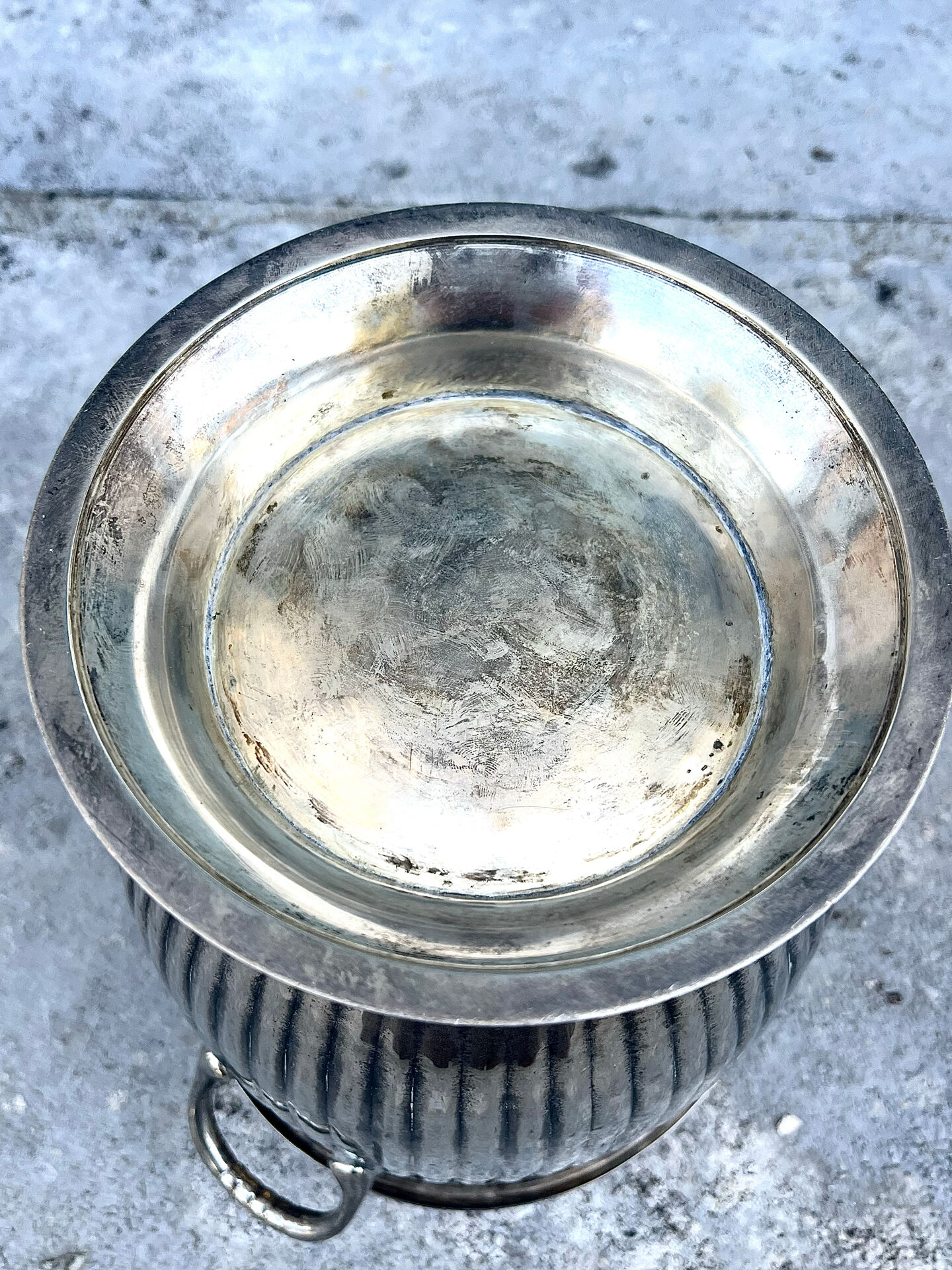 Silver Plated Champagne Bucket – Italian Empire Style Wine Cooler