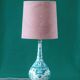 Table lamp in hand-painted ceramic Royal Delft Delvert blue-green, 1970