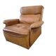 Vintage cognac leather armchair / single seater armchair / armchair