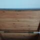 Old waxed wooden trunk 19th century