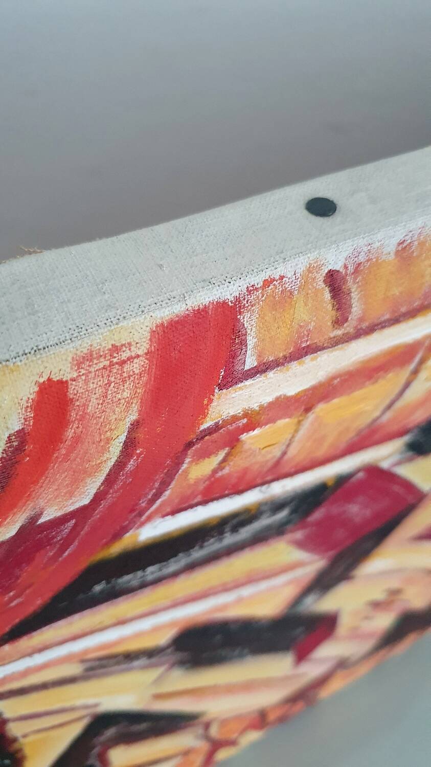 Oil on board Sven Rybin - cosmic arts
