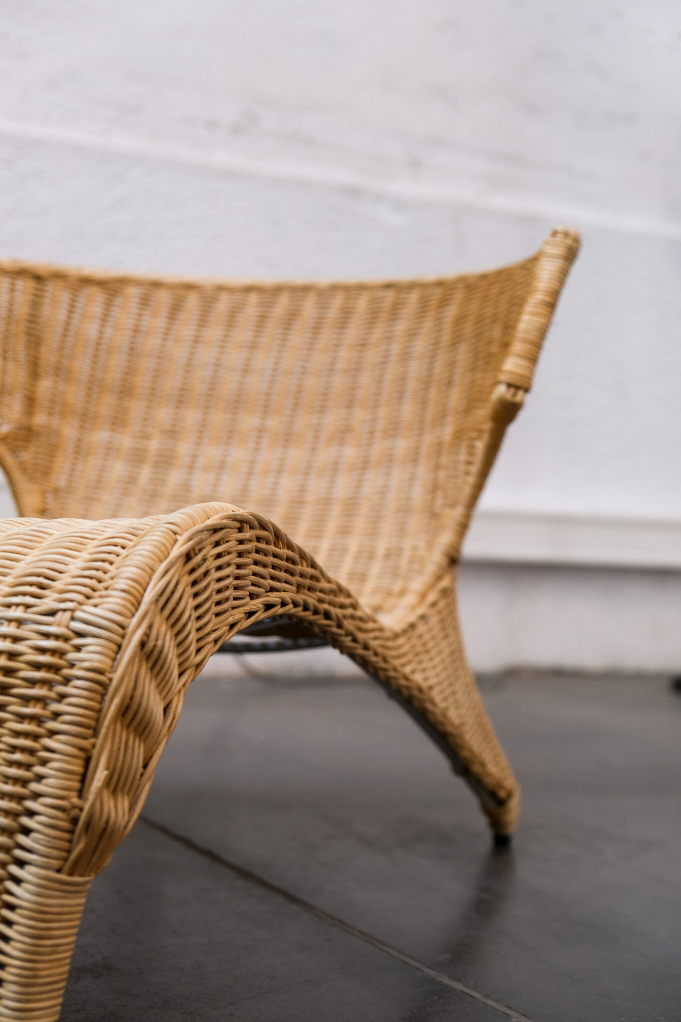 Rattan chaise longue Monika mulder