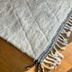 Berber carpet blessed white ouarain patterns with reliefs and black finishes